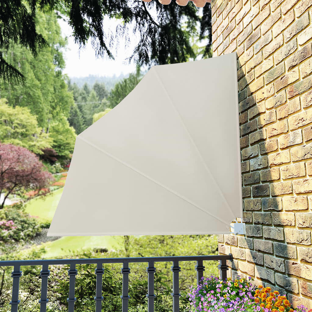 FALTBARER Balkonfächer Creme 140x140 cm - Creme, Textil (140/140/140cm) - furnicato