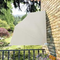 FALTBARER Balkonfächer Creme 140x140 cm - Creme, Textil (140/140/140cm) - furnicato