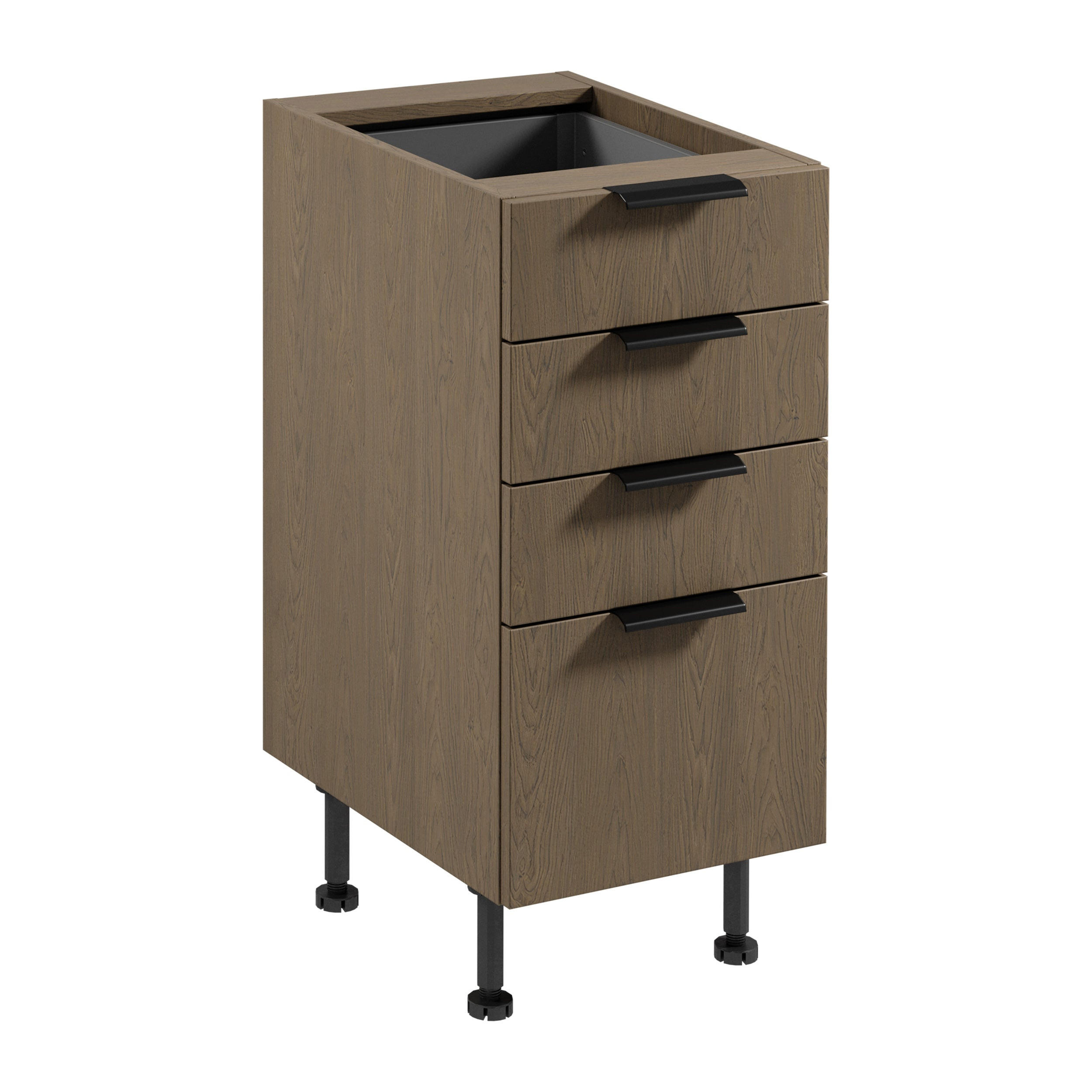 Royal24_Markt Unterschrank Dunkelbraun 40x87x52 cm