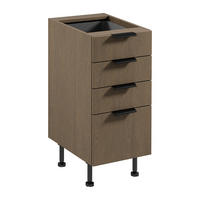UNTERSCHRANK D40S4 AX – Sorento Dunkle Eiche – Dunkle Eiche - Dunkelbraun, Holzwerkstoff (40/87/52cm) - ROYAL24_MARKT