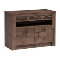 TV-ELEMENT Indianapolis I-10 96 x 72,5 x 42 cm Esche dunkel - Dunkelbraun, Holzwerkstoff/Metall (96/72.5/42cm) - Koseto