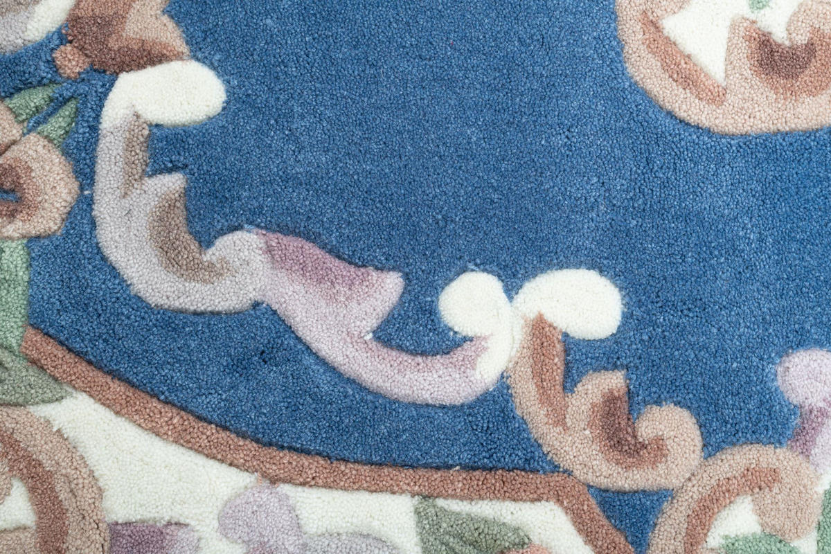 HANDTUFTTEPPICH Ming 190x290 cm - Blau, Textil (190/290cm) - THEKO