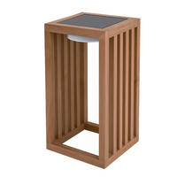 SOLARLATERNE CHENNAI hellbraun - Hellbraun, Holz (15/15/30cm) - Lumisky