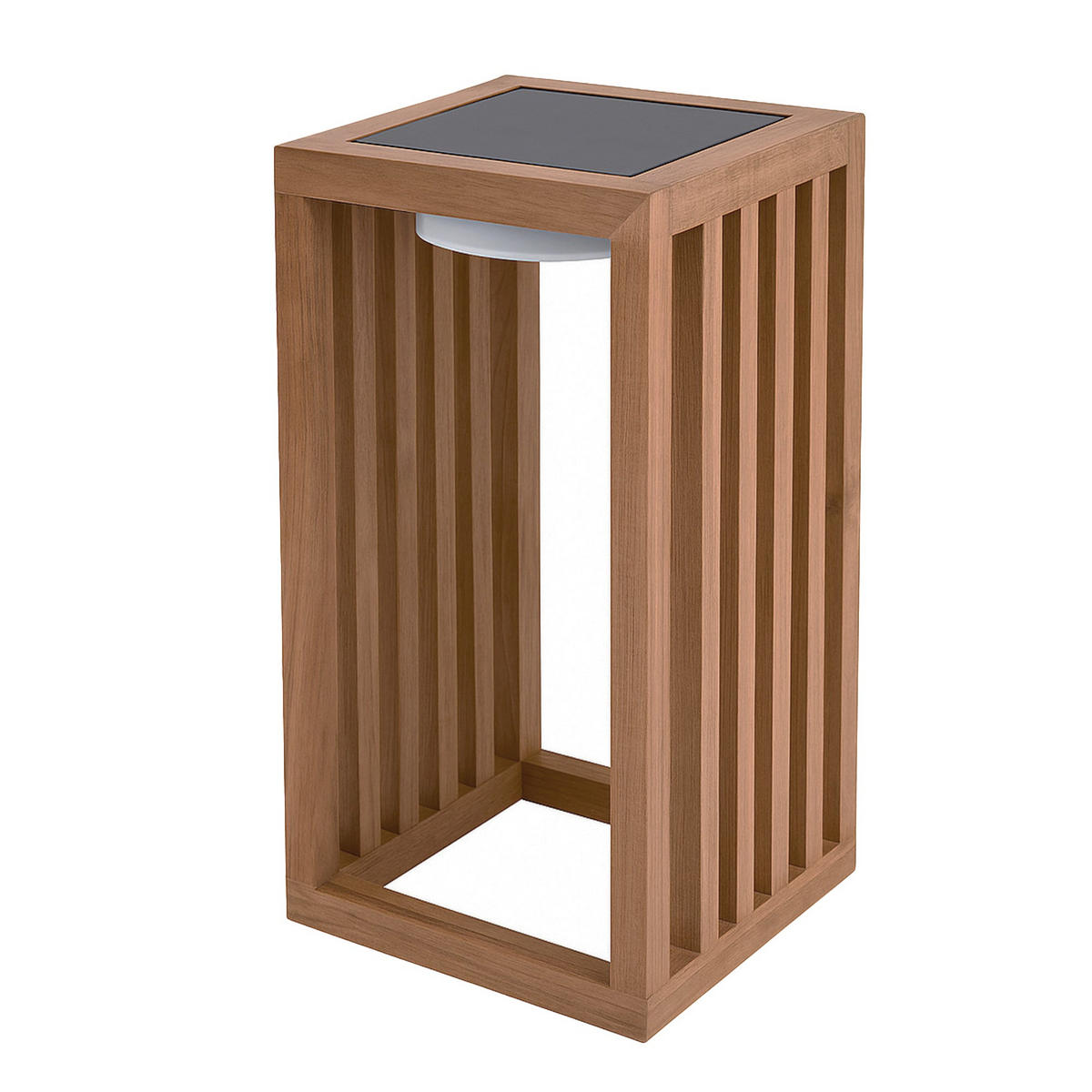 SOLARLATERNE CHENNAI hellbraun - Hellbraun, Holz (15/15/30cm) - Lumisky