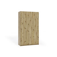 DREHTÜRENSCHRANK AMARA 148/250/58cm 3-türig Eiche Artisan - Goldfarben/Eiche Artisan, Holzwerkstoff (148/250/58cm) - MASSENO
