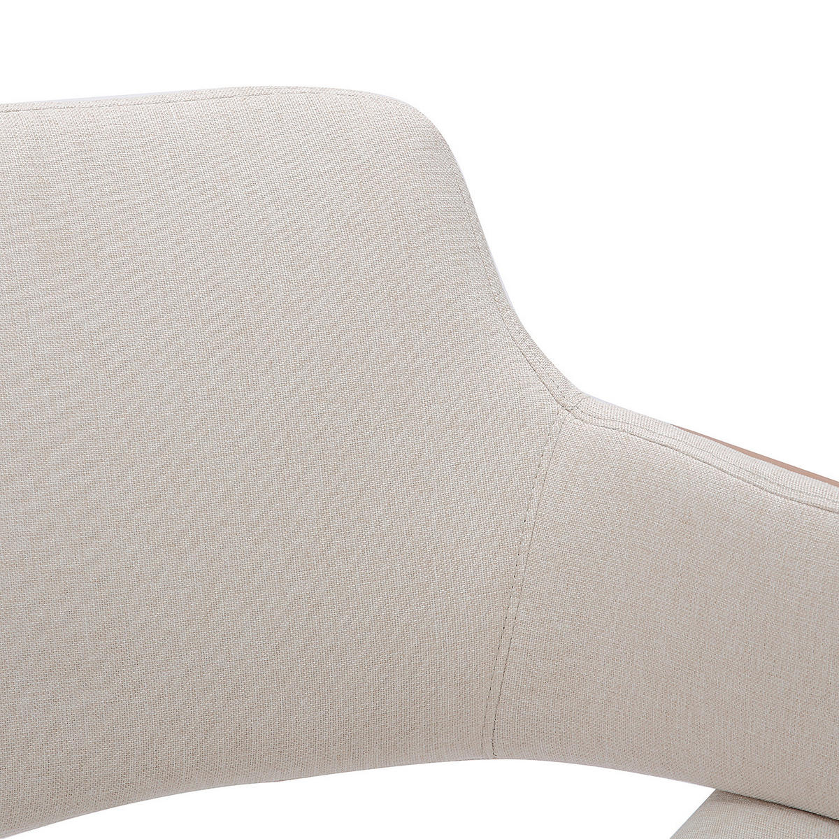 BÜRODREHSTUHL - Beige, Holzwerkstoff/Textil (54/82/60cm) - home24