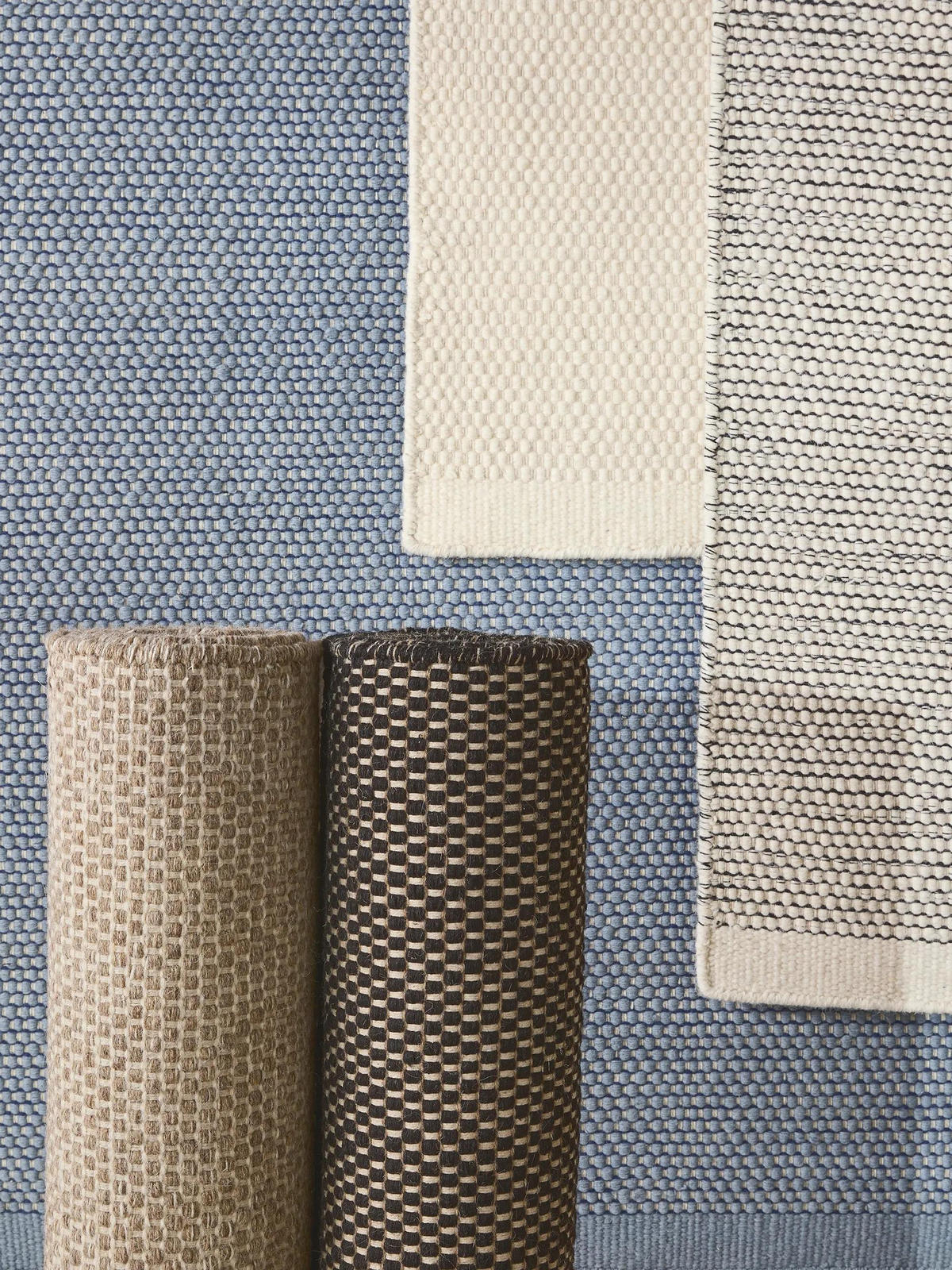 WOLLTEPPICH Rocco Beige/Schwarz 170x240 cm - Beige, Naturmaterialien/Textil (170/240cm) - benuta Pure