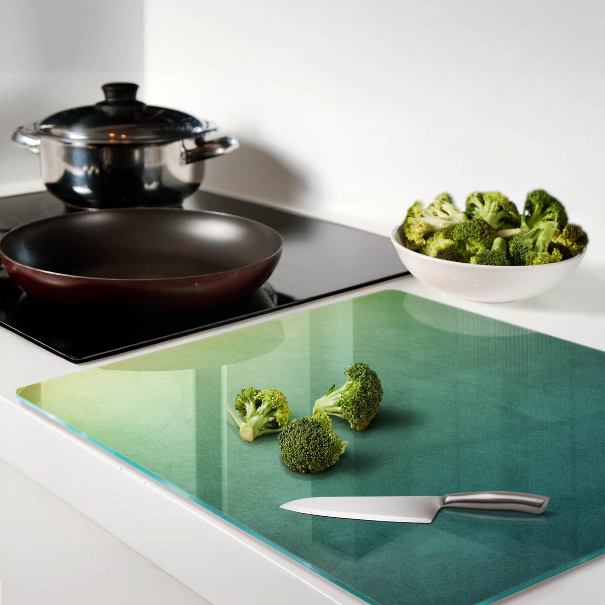 GLASPLATTE 60x52 cm Seefahrt - Multicolor, Glas (60/0.4/52cm) - TULUP