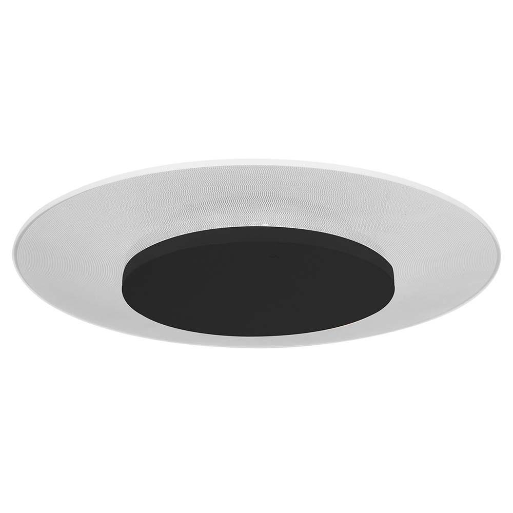 LED DECKENLEUCHTE Lido Schwarz Weiß - Schwarz, Metall (42/42/6cm)