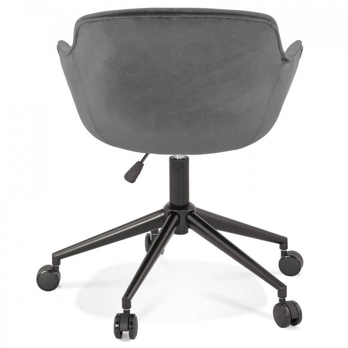 STUHL mit Armlehnen grau 59x80x54cm - Schwarz/Grau, Textil/Metall (59/80/54cm) - AlterEgo