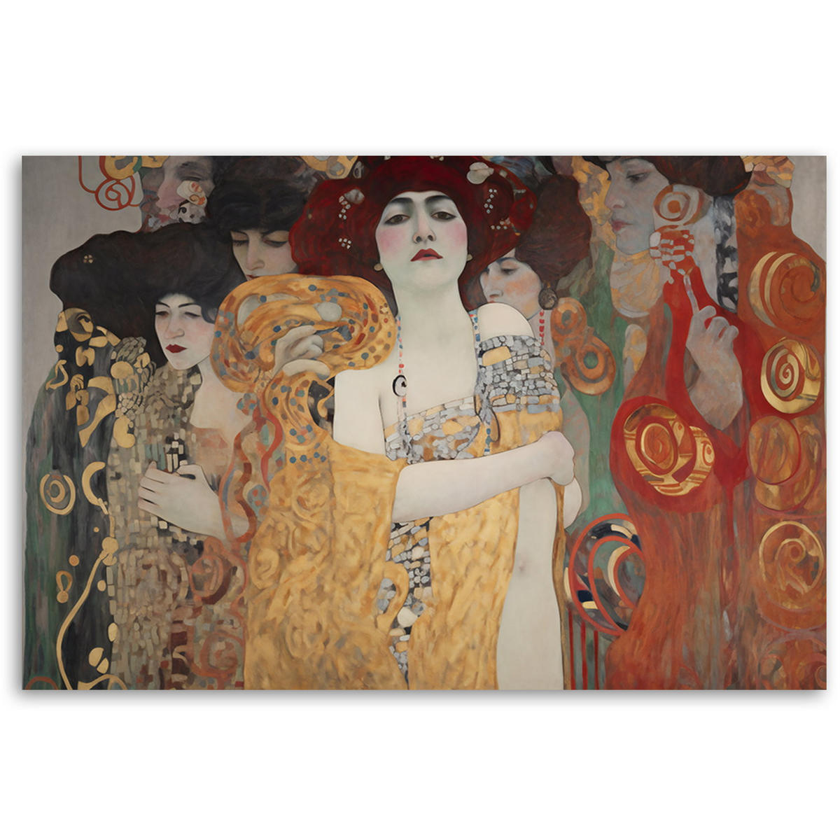 KUNSTDRUCK Gold 60/40 cm - Goldfarben, Textil (60/40cm) - KUNSTLOFT