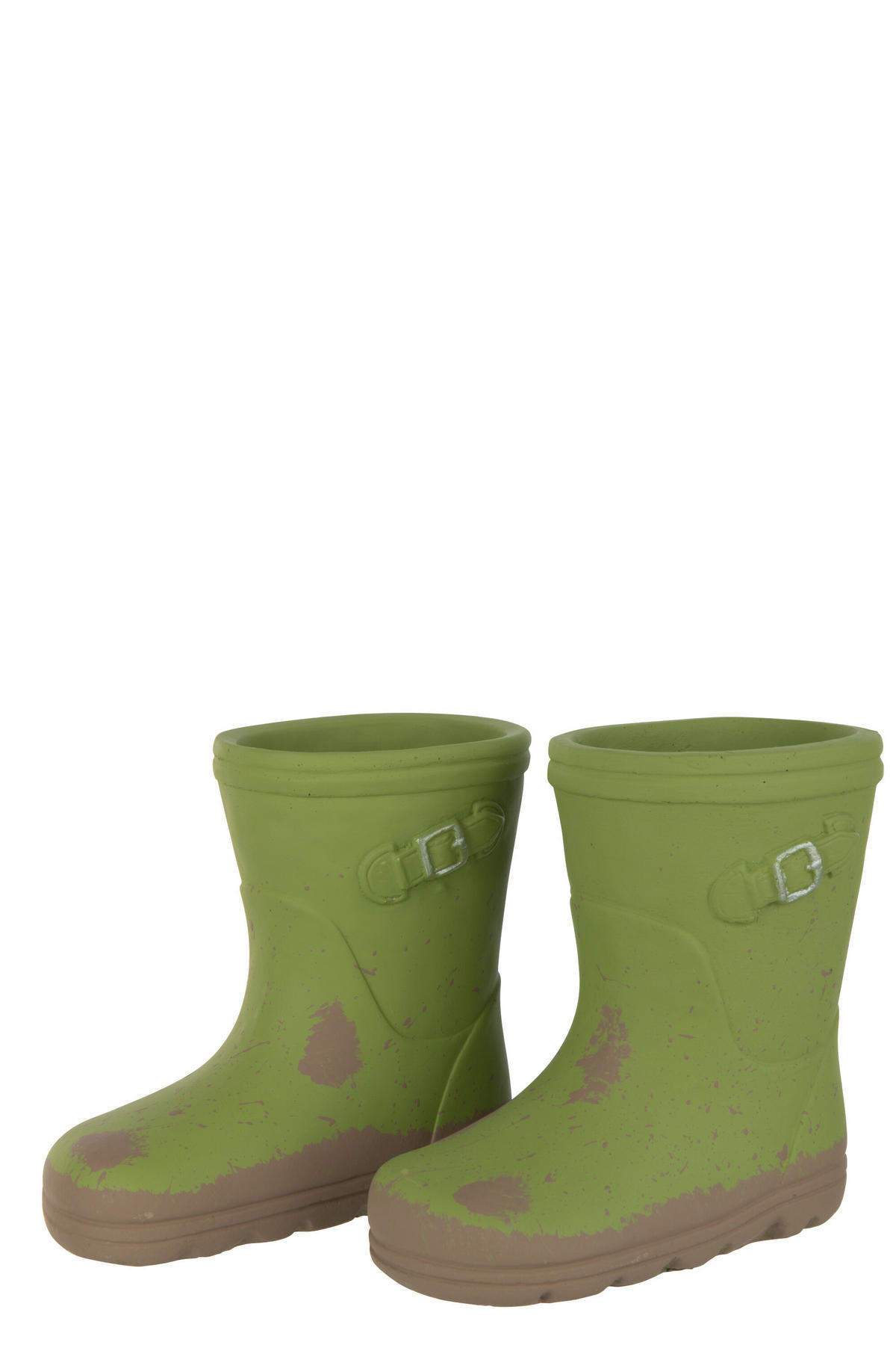 BLUMENTOPF STIEFEL - Zement - Grün - 2er set - Ø 11 cm - Grün, Stein (11/20cm) - J-Line