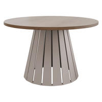 COUCHTISCH Circolo Cashmere - Kaschmir/Naturfarben, Holzwerkstoff/Metall (75/75/45cm) - MIRJAN24