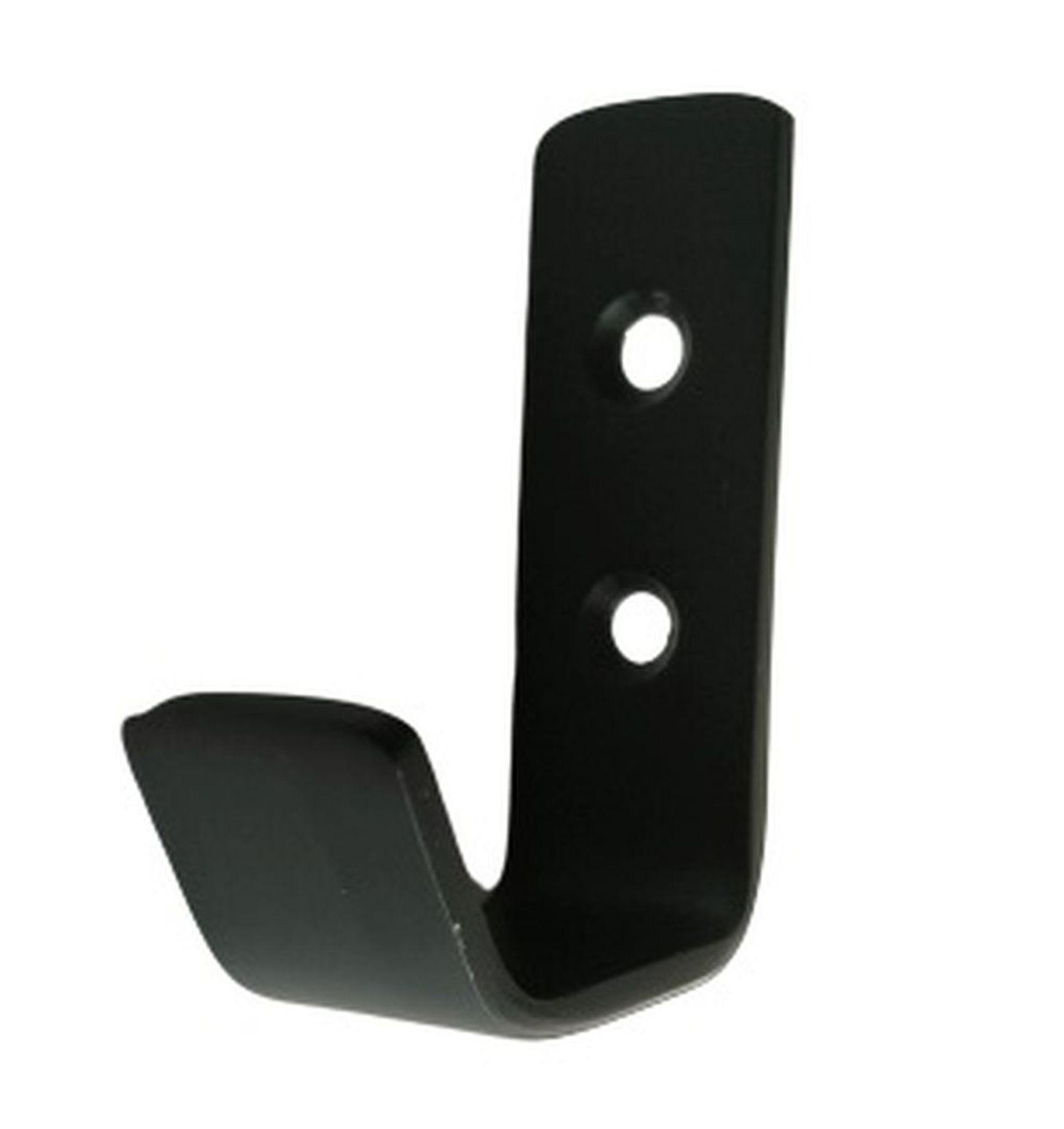Livingpoint24 Garderobenhaken Schwarz 2x5.8x5.8 cm