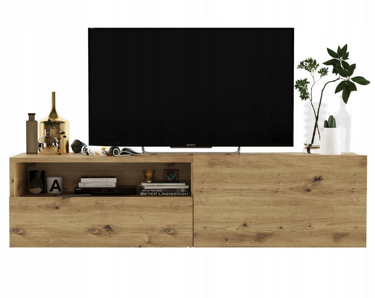 TV-SCHRANK Enjoy Eiche artisan matt Schublade 120 cm - Eiche Artisan, Holzwerkstoff (120/30/35cm) - Meble Lindner