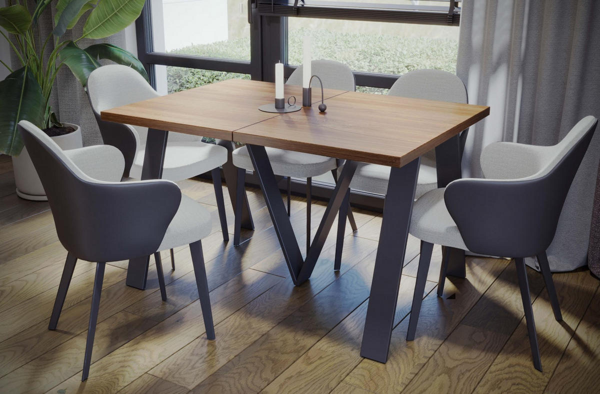 ESSTISCH XXL Lungo ausziehbar 130-405/90/75 cm - Eiche San Remo, Holzwerkstoff (130/90/75cm) - Endo-Moebel