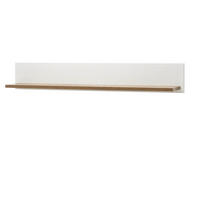 WANDBOARD weiß Pinie, Eiche hell Landhaus, Wandregal 130 cm - Eichefarben/Weiß, Holzwerkstoff (130/20/20cm) - Furn.Design