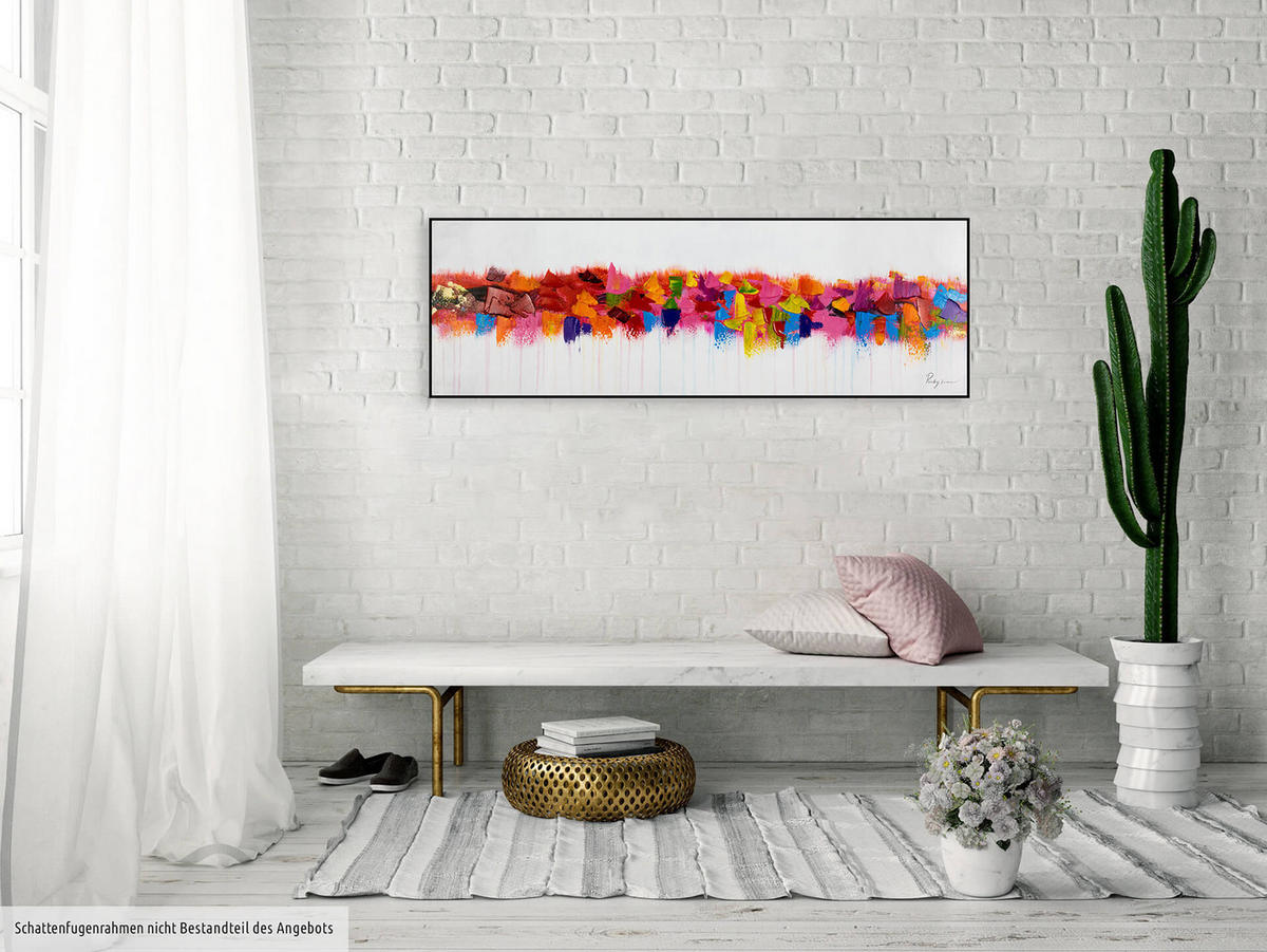 ÖLGEMÄLDE 120/40 cm - Multicolor, Holz/Textil (120/40cm) - KUNSTLOFT