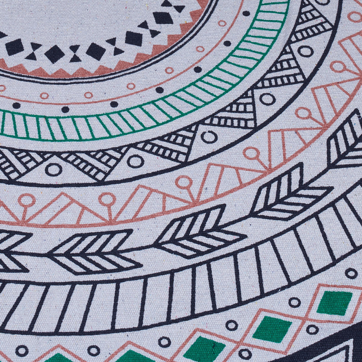 KOBEREC - viacfarebná, textil (120/120cm) - Relaxdays