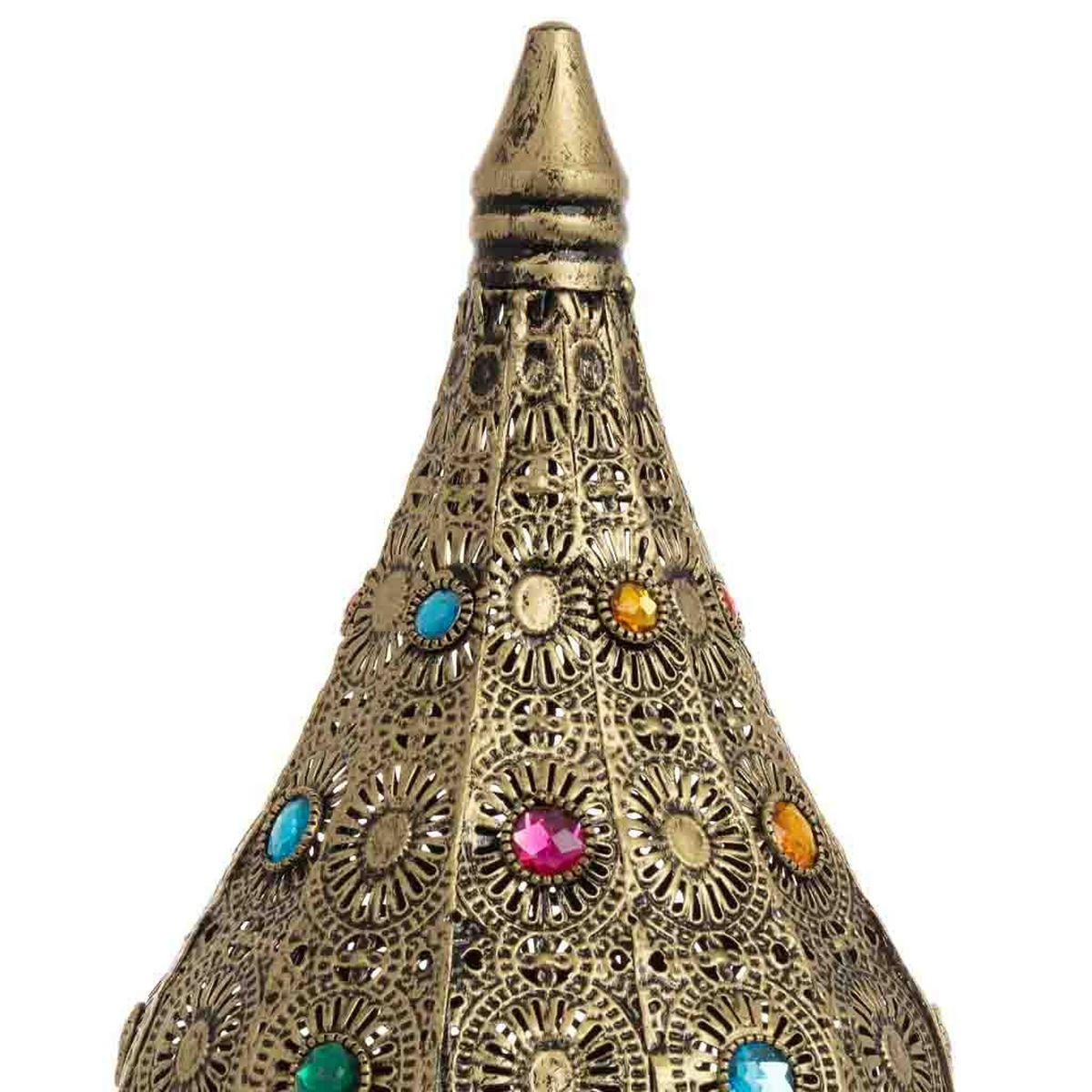 LAMPE aus Metall und Glas, 20x38cm - Multicolor, Metall (20/20/38cm) - Wanderlust