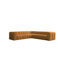 ECKSOFA Solvie In Moly - Orange, Holzwerkstoff/Textil (300/300cm) - Fun Möbel