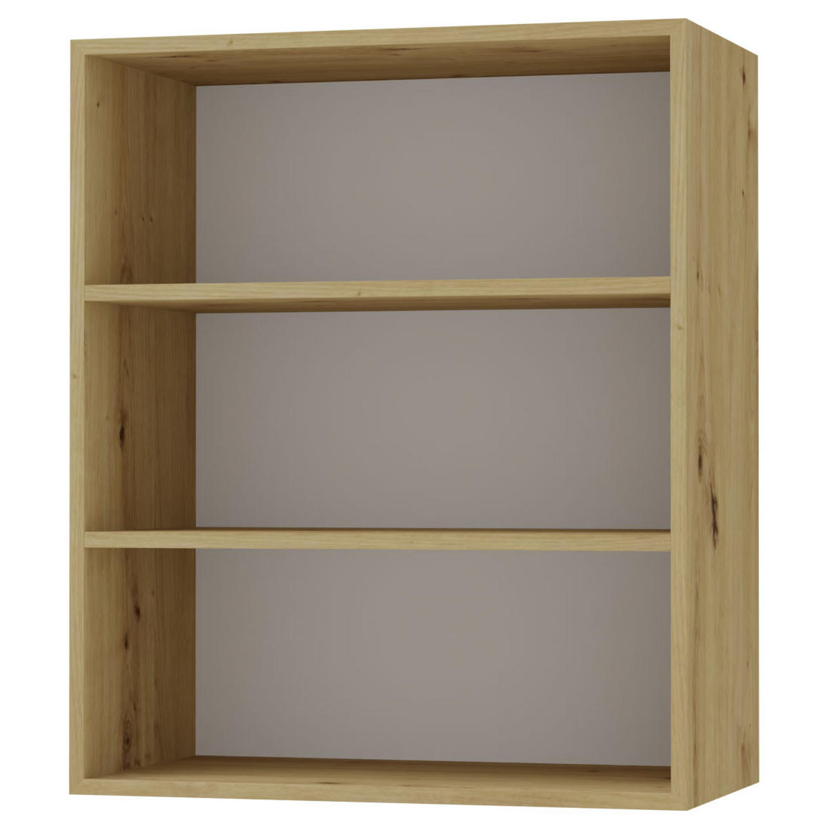 KÜCHENHÄNGESCHRANK Lamello W3/60 Schwarz Matt / Eiche Artisan 60 / 32,5 / 72cm - Eichefarben/Schwarz, Holz/Holzwerkstoff (60/72/32.5cm) - Feldmann-Wohnen