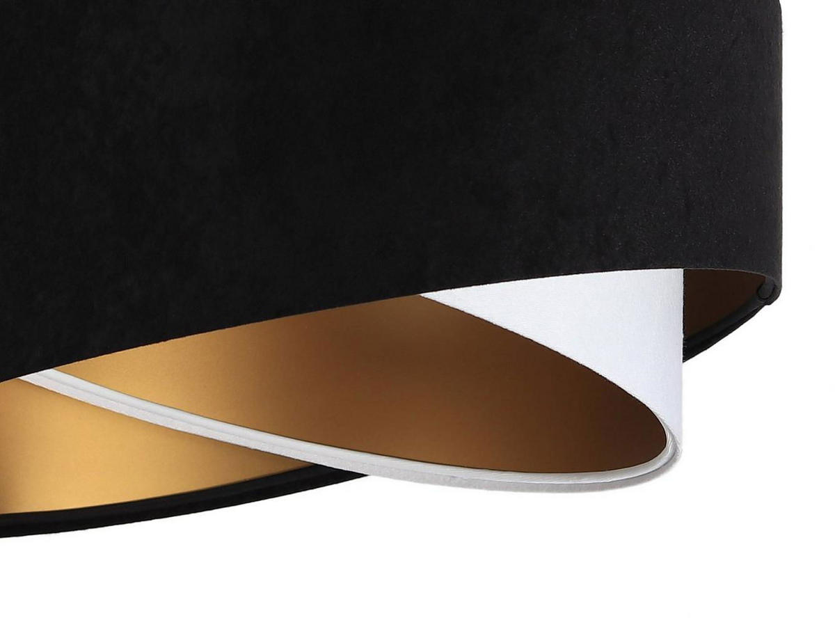 HÄNGELEUCHTE Schwarz 50/23 cm - Weiß, Kunststoff (50/1.3/23cm) - ONZENO