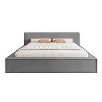 POLSTERBETT Mendocino Classic Low 140x200 cm, Grau - Dunkelgrau, Textil (140/200cm) - Fedve