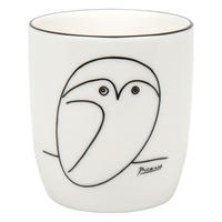 KAFFEEBECHER ohne Henkel Picasso - Le Chouette - Naturfarben, Keramik (0.2L) - Könitz