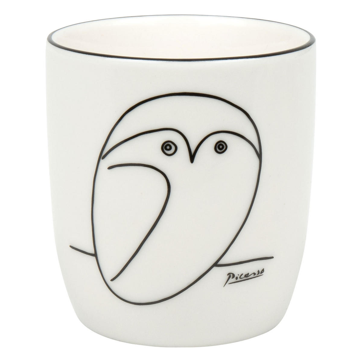 KAFFEEBECHER ohne Henkel Picasso - Le Chouette - Naturfarben, Keramik (0.2L) - Könitz