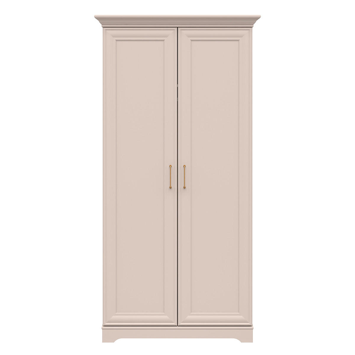 SCHRANK 2 Türen Perle Kaschmir - Beige, Holzwerkstoff (99.5/197/67.5cm) - Petits-meubles