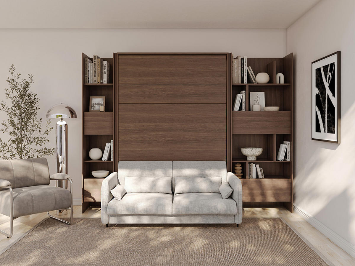 SCHRANKBETT BED CONCEPT BC-02 - Alteiche, Holzwerkstoff (120/200cm) - Meblini