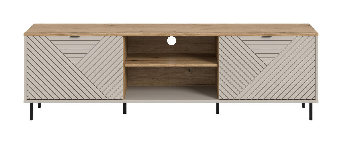 LOWBOARD CAMPUS (B/H/T: ca. 184/55/40 cm) in Kaschmir/Kaschmir - Kaschmir, Holzwerkstoff (184/55/40cm)