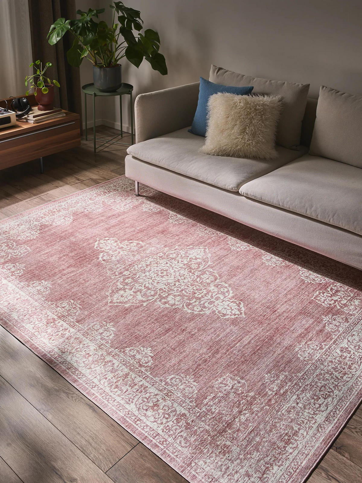 PRATELNÝ koberec Laury Růžová 120x170 cm - růžová, textil/umělá hmota (120/170cm) - benuta Pop