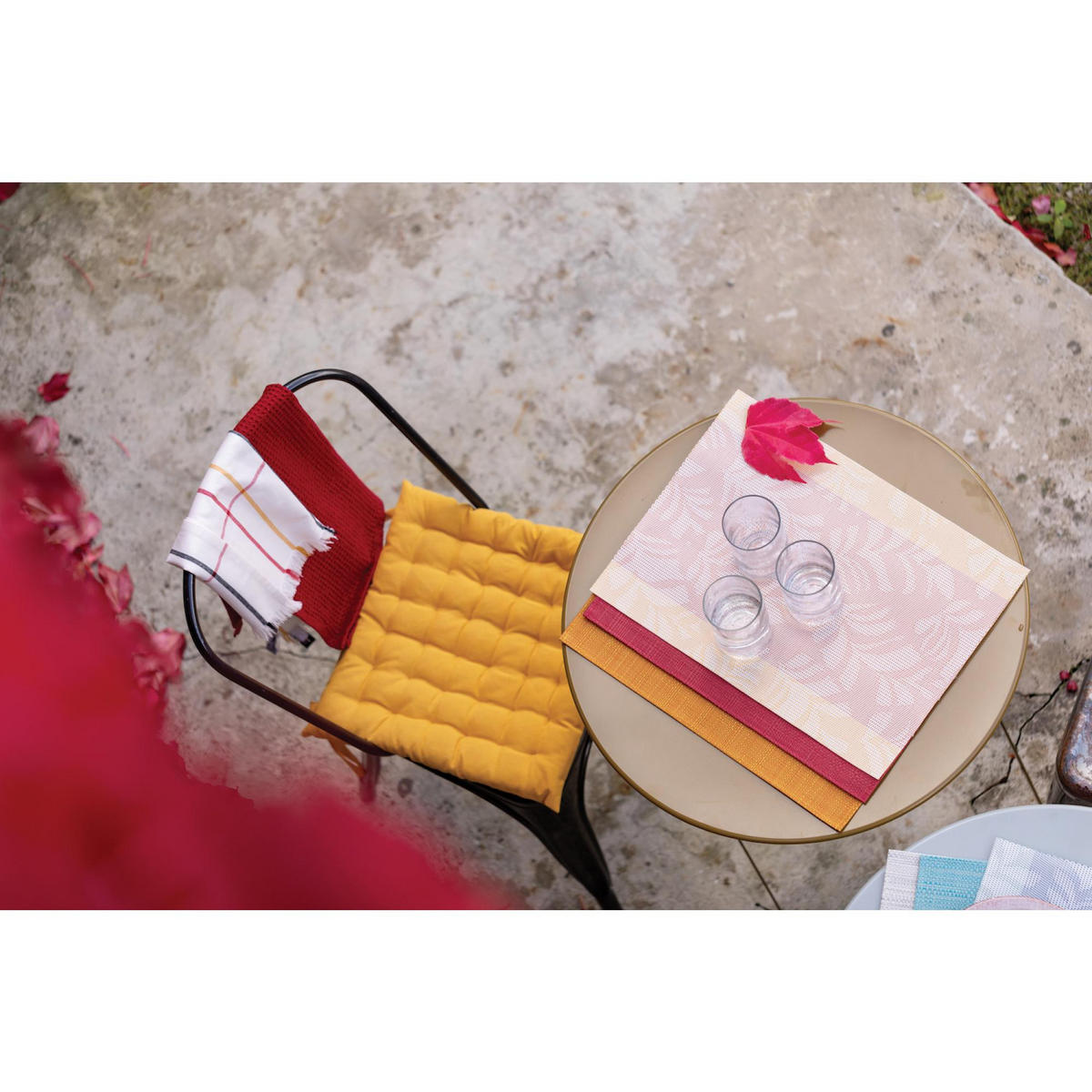 TISCHSET Canna sauerkirsche 33 x 45 cm - Kirschrot, Textil (33/45cm) - Winkler