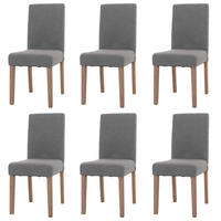 ESSZIMMERSTUHL Grau 6er-Set - Grau, Textil (42/90/50cm) - MCW