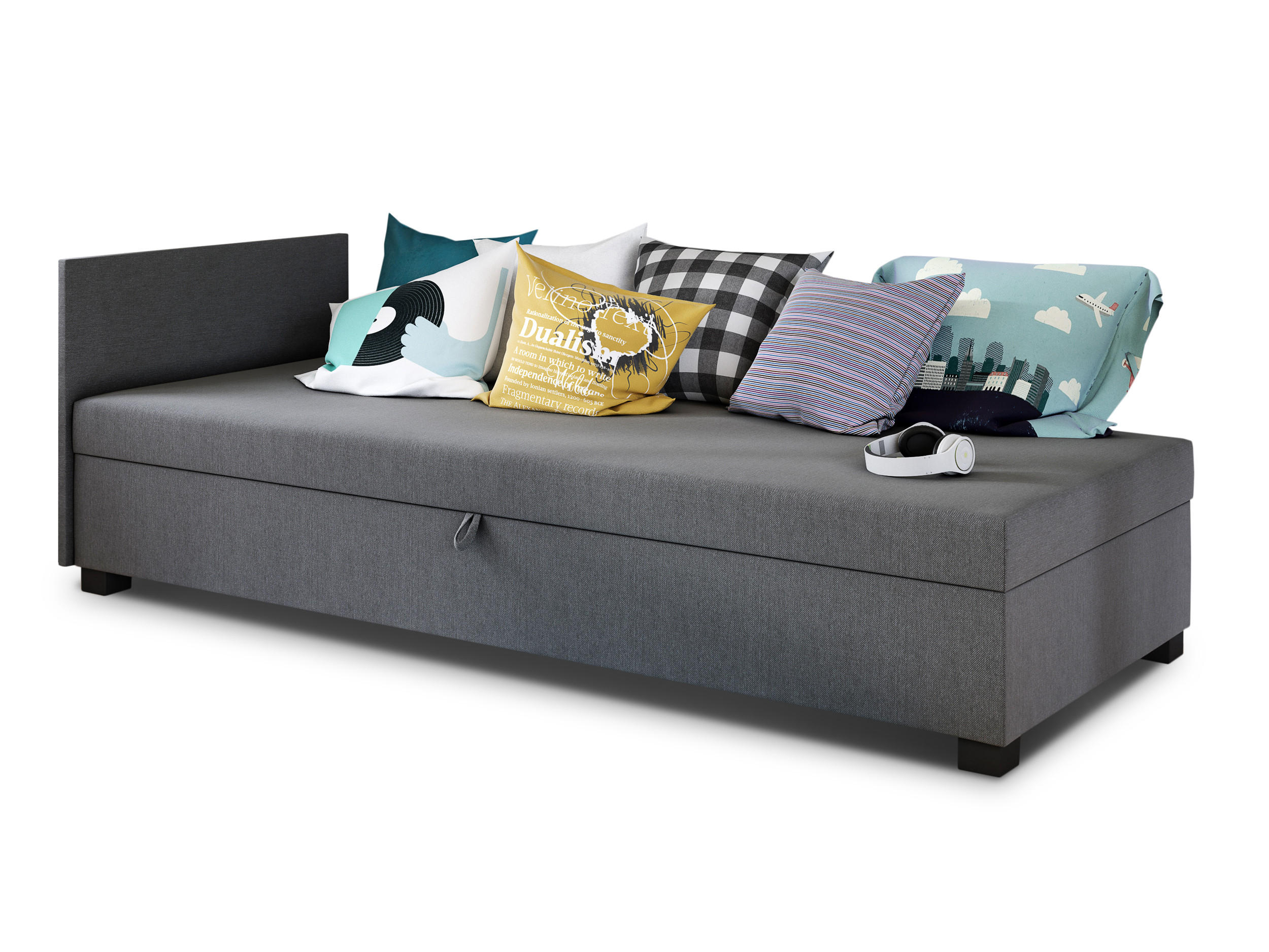 XXXLutz Schlafsofa Grau 197x66x80 cm