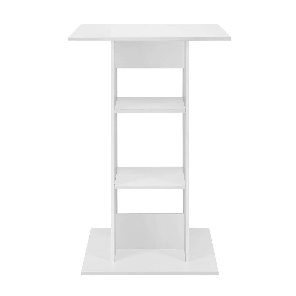 BARTISCH Visby - Weiß, Holzwerkstoff (70/110/70cm) - [en.casa]
