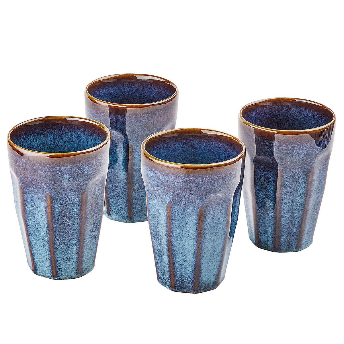 TASSEN BECHER 6er-Set Bergamo 330 ml - Blau, Keramik (0.33L) - Butlers