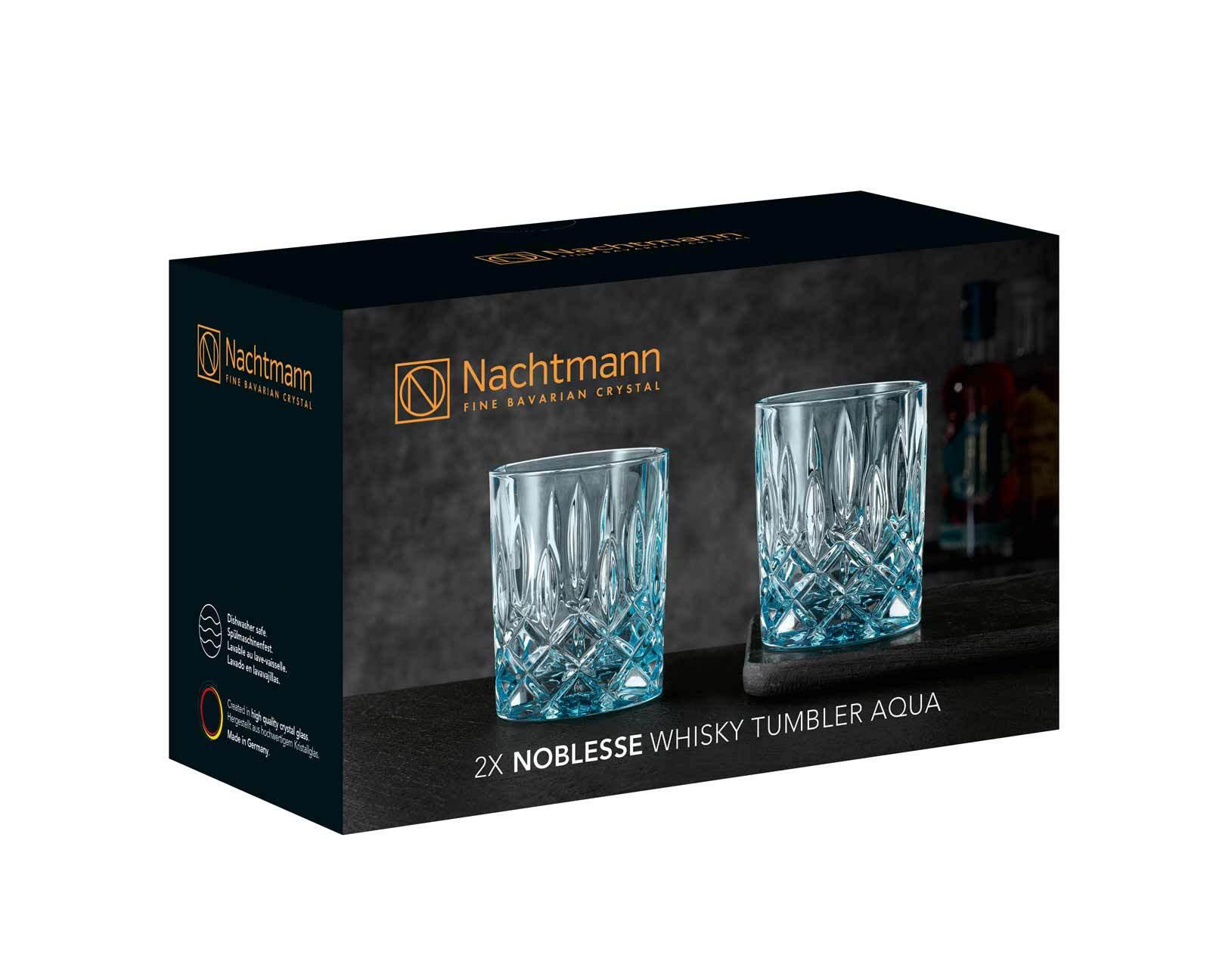 WHISKYBECHER Noblesse Fresh aqua 295 ml 4er Set - Blau, Glas (0.295L) - Nachtmann