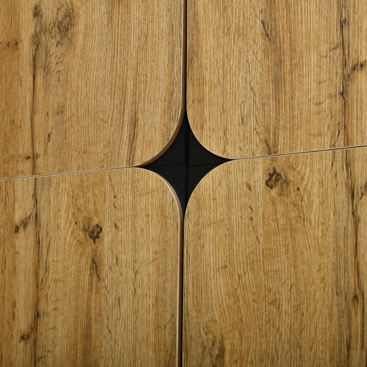 SCHUHSCHRANK aus MDF 80x38,5x95cm in Natur mit Soft-Close - Naturfarben, Holzwerkstoff (80/95/38.5cm) - Modfu