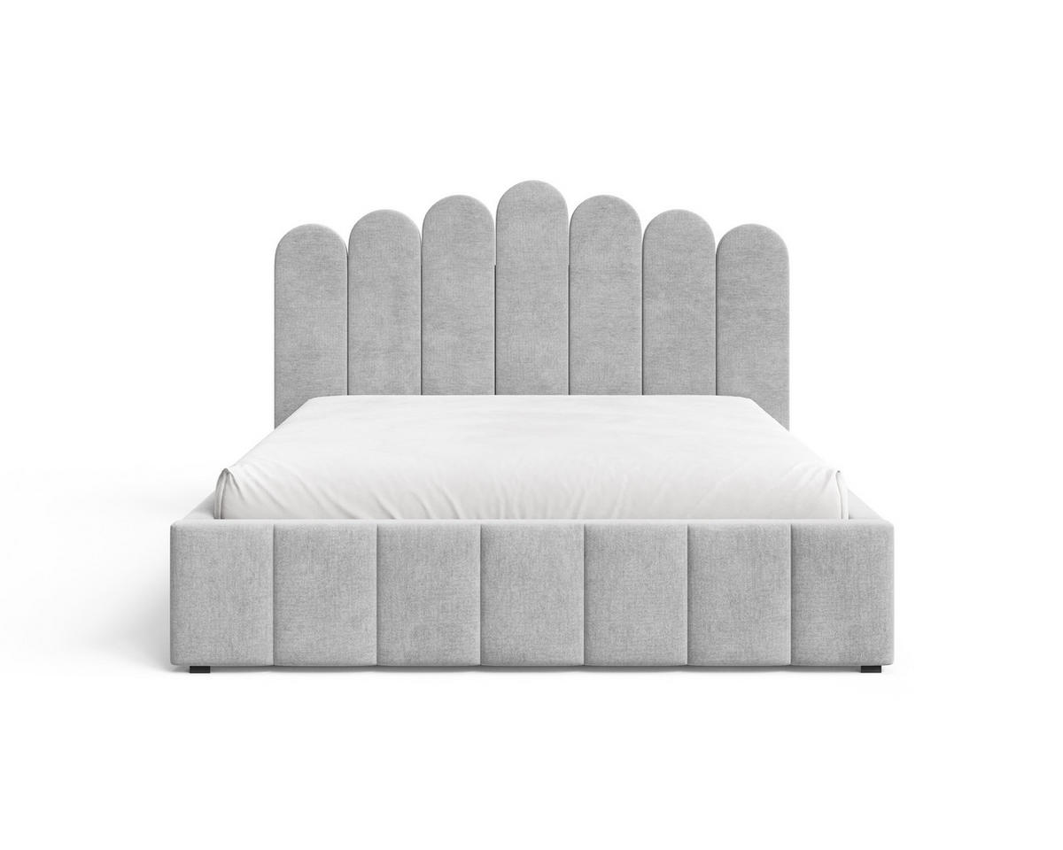 POLSTERBETT 03 140 x 200 cm – Tresor – Bett mit Gasdruckfedern und Stauraum - Silberfarben, Holz (140/200cm) - ROYAL24_MARKT