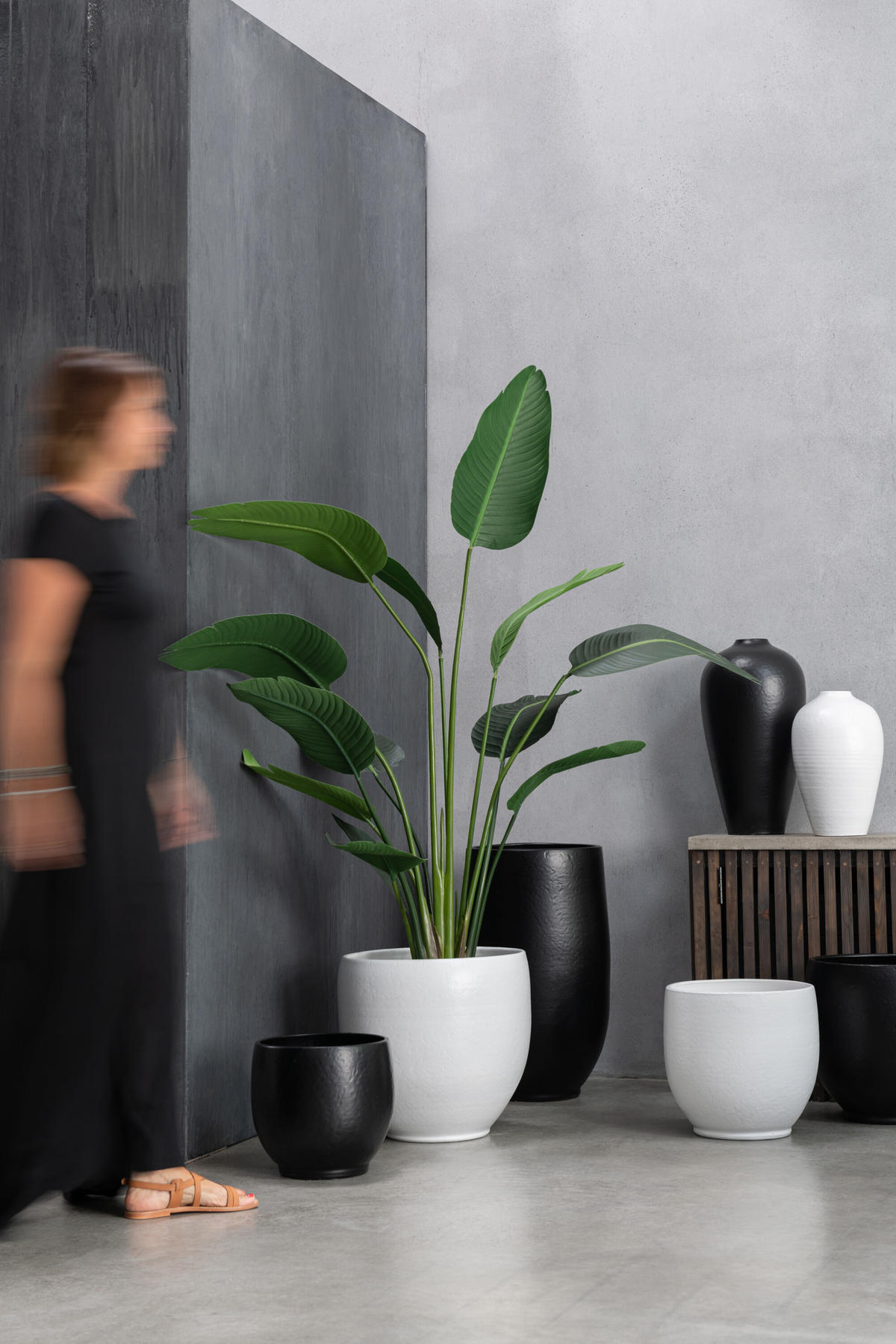 BLUMENTOPF YING - Töpferei - Weiß - XL - Ø 41 cm - Weiß, Keramik (41/40cm) - J-Line