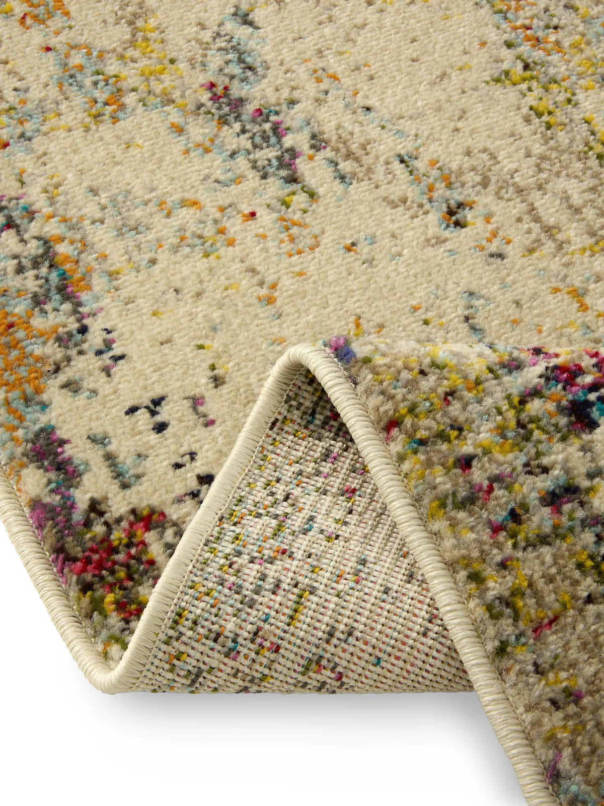 LÄUFER Casa Beige/Multicolor 70x240 cm - Beige, Textil (70/240cm) - benuta Nest
