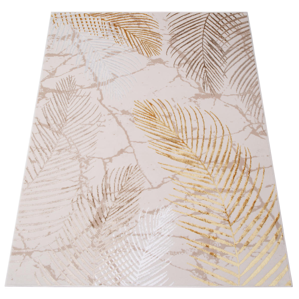 TEPPICH CRYSTAL Hellcreme 300/400 cm - Goldfarben, Textil (300/400cm) - Tapiso