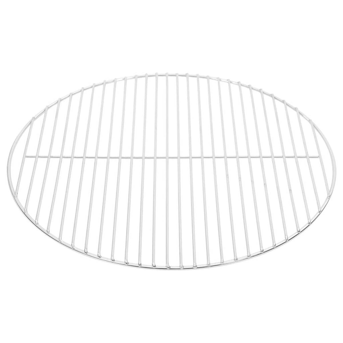 GRILLROST Rund Ø50 Cm 304 Edelstahl - Silberfarben, Metall (50/50cm) - vidaXL