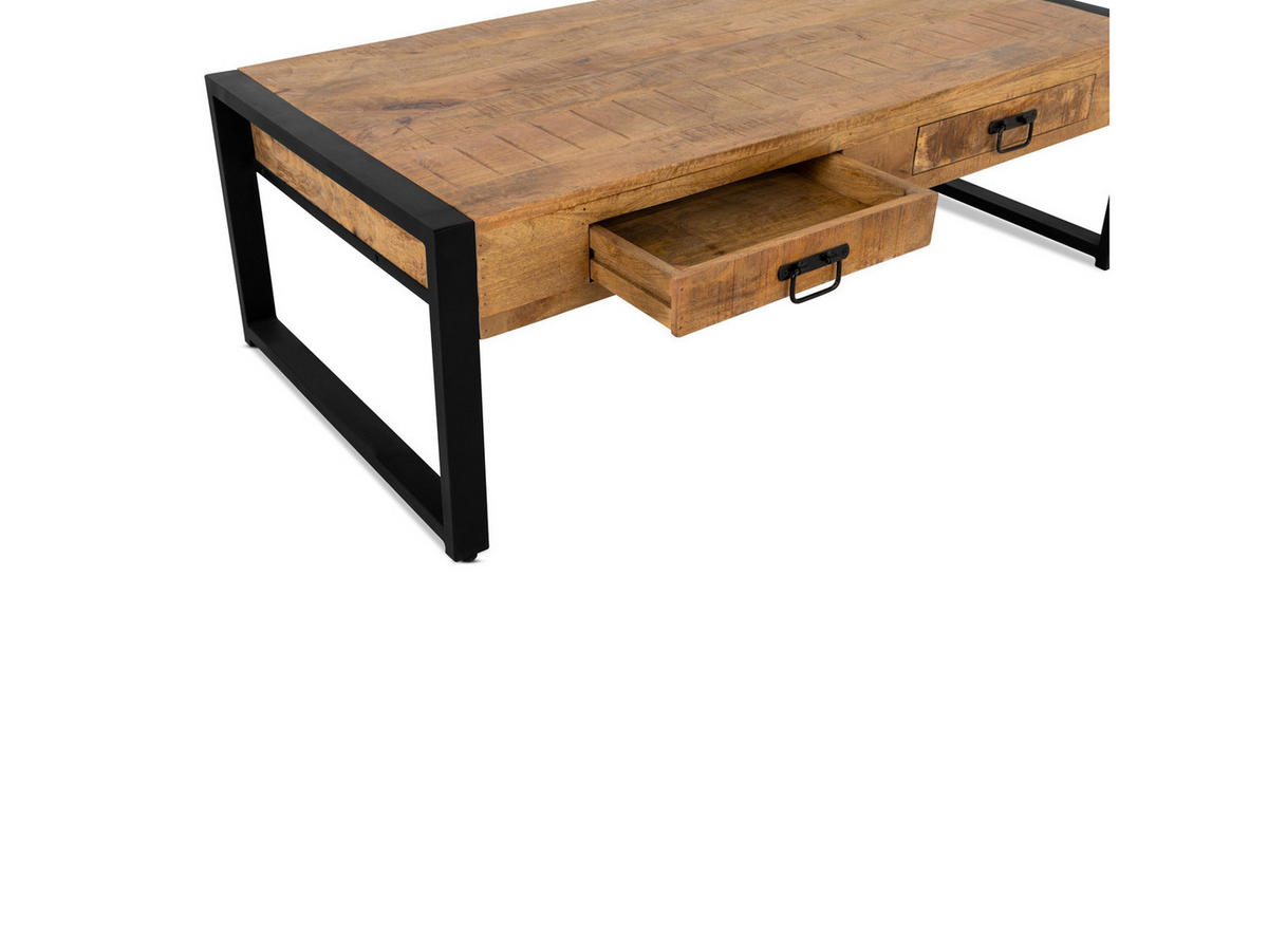 COUCHTISCH Britt Mangoholz 120 cm / 60 cm Natur - Naturfarben, Holz (60/120/45cm)