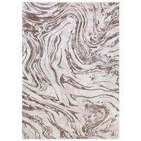 KOBEREC béžový hnedý krémový - 230 x 240 cm - hnedá/krémová, textil (230/240cm) - Mazovia