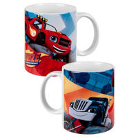 BECHER Blaze die Monster-Maschinen Monstertruck Mehrfarbig 320 ml - Multicolor, Keramik (0.32L) - United Labels