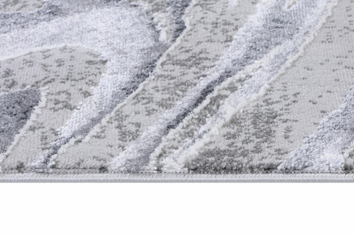KOBEREC grafitový sivý abstraktný - 140 x 200 cm - sivá, textil (140/200cm) - Mazovia